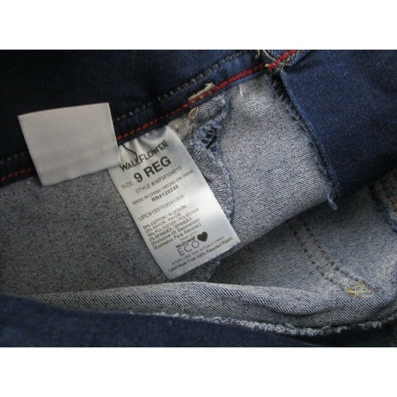 WallFlower Women's Instasoft Ultra Fit Skinny Leg Jeans Blue Denim, Size 9 REG - Picture 9 of 11